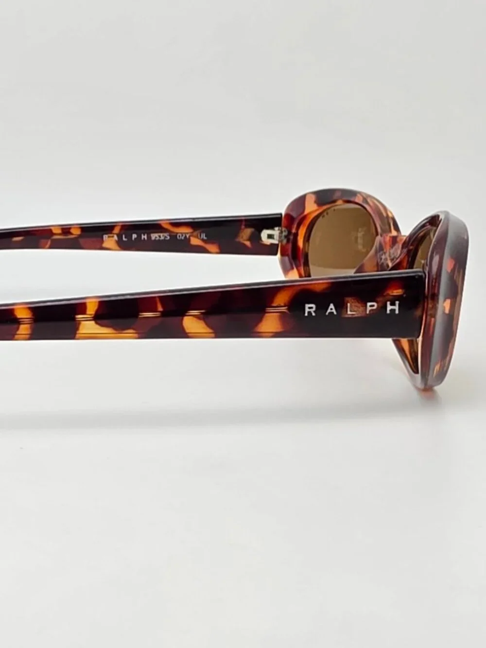 Ralph by Ralph Lauren 953/S Tortoise Frame Brown Lens Oval Cat Eye Sunglasses